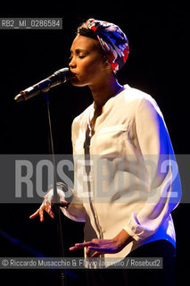 Roma, Auditorium Parco della Musica 06 12 2013.Imany in concerto..Nadia Mladjao voce .opening act: Faada Freddy. ©Riccardo Musacchio & Flavio Ianniello/Rosebud2