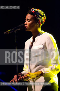 Roma, Auditorium Parco della Musica 06 12 2013.Imany in concerto..Nadia Mladjao voce .opening act: Faada Freddy. ©Riccardo Musacchio & Flavio Ianniello/Rosebud2