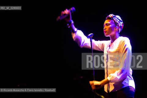 Roma, Auditorium Parco della Musica 06 12 2013.Imany in concerto..Nadia Mladjao voce .opening act: Faada Freddy. ©Riccardo Musacchio & Flavio Ianniello/Rosebud2