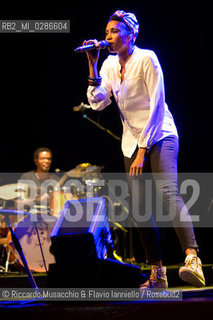 Roma, Auditorium Parco della Musica 06 12 2013.Imany in concerto..Nadia Mladjao voce .opening act: Faada Freddy. ©Riccardo Musacchio & Flavio Ianniello/Rosebud2