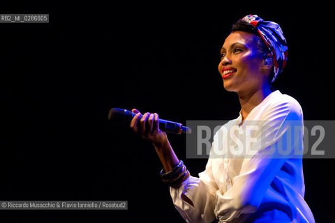 Roma, Auditorium Parco della Musica 06 12 2013.Imany in concerto..Nadia Mladjao voce .opening act: Faada Freddy. ©Riccardo Musacchio & Flavio Ianniello/Rosebud2