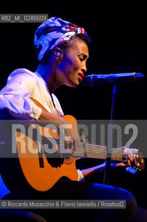 Roma, Auditorium Parco della Musica 06 12 2013.Imany in concerto..Nadia Mladjao voce .opening act: Faada Freddy. ©Riccardo Musacchio & Flavio Ianniello/Rosebud2