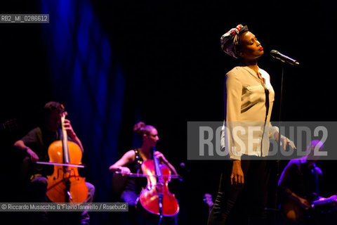 Roma, Auditorium Parco della Musica 06 12 2013.Imany in concerto..Nadia Mladjao voce .opening act: Faada Freddy. ©Riccardo Musacchio & Flavio Ianniello/Rosebud2