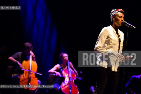 Roma, Auditorium Parco della Musica 06 12 2013.Imany in concerto..Nadia Mladjao voce .opening act: Faada Freddy. ©Riccardo Musacchio & Flavio Ianniello/Rosebud2