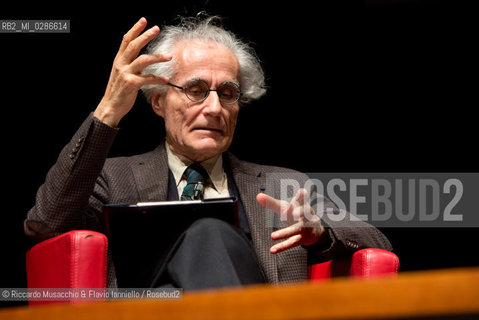 Roma, Auditorium Parco della Musica 18 01 2014.Luciano Canfora, Gustavo Zagrebelsky .Democrazia e Oligarchie.coordina Geminello Preterossi. ©Riccardo Musacchio & Flavio Ianniello/Rosebud2