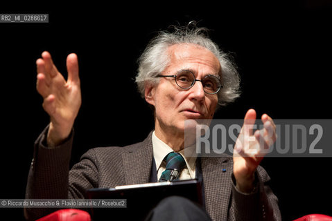 Roma, Auditorium Parco della Musica 18 01 2014.Luciano Canfora, Gustavo Zagrebelsky .Democrazia e Oligarchie.coordina Geminello Preterossi. ©Riccardo Musacchio & Flavio Ianniello/Rosebud2