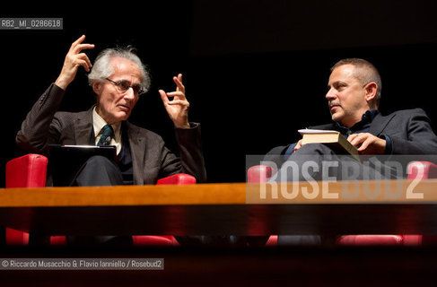 Roma, Auditorium Parco della Musica 18 01 2014.Luciano Canfora, Gustavo Zagrebelsky .Democrazia e Oligarchie.coordina Geminello Preterossi. ©Riccardo Musacchio & Flavio Ianniello/Rosebud2