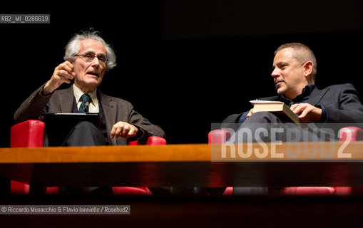 Roma, Auditorium Parco della Musica 18 01 2014.Luciano Canfora, Gustavo Zagrebelsky .Democrazia e Oligarchie.coordina Geminello Preterossi. ©Riccardo Musacchio & Flavio Ianniello/Rosebud2