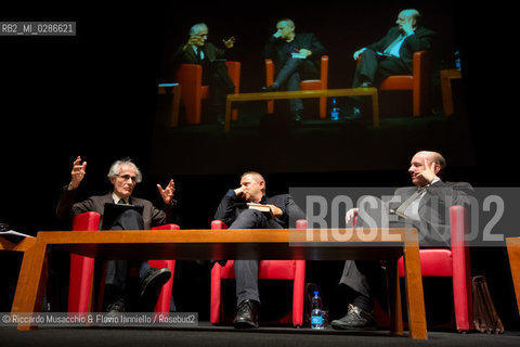 Roma, Auditorium Parco della Musica 18 01 2014.Luciano Canfora, Gustavo Zagrebelsky .Democrazia e Oligarchie.coordina Geminello Preterossi. ©Riccardo Musacchio & Flavio Ianniello/Rosebud2