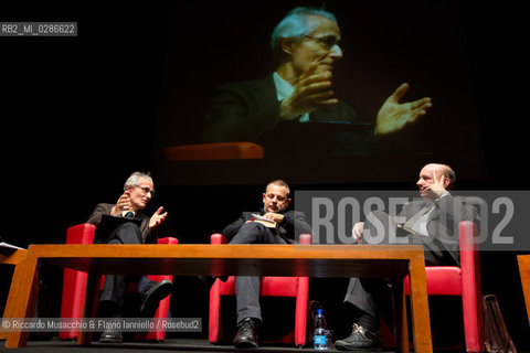 Roma, Auditorium Parco della Musica 18 01 2014.Luciano Canfora, Gustavo Zagrebelsky .Democrazia e Oligarchie.coordina Geminello Preterossi. ©Riccardo Musacchio & Flavio Ianniello/Rosebud2