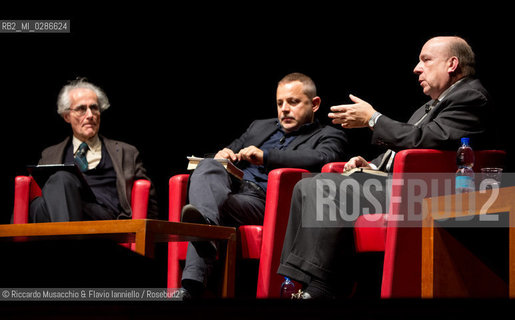 Roma, Auditorium Parco della Musica 18 01 2014.Luciano Canfora, Gustavo Zagrebelsky .Democrazia e Oligarchie.coordina Geminello Preterossi. ©Riccardo Musacchio & Flavio Ianniello/Rosebud2