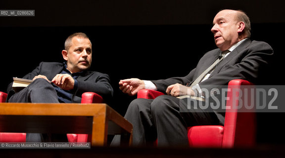 Roma, Auditorium Parco della Musica 18 01 2014.Luciano Canfora, Gustavo Zagrebelsky .Democrazia e Oligarchie.coordina Geminello Preterossi. ©Riccardo Musacchio & Flavio Ianniello/Rosebud2