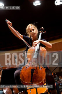 Roma Auditorium parco della Musica 07 02 2014.Stagione di Musica Sinfonica.Orchestra dellAccademia Nazionale di Santa Cecilia.Antonio Pappano direttore.Sol Gabetta violoncello. ©Riccardo Musacchio & Flavio Ianniello/Rosebud2