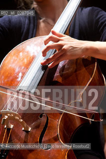 Roma Auditorium parco della Musica 07 02 2014.Stagione di Musica Sinfonica.Orchestra dellAccademia Nazionale di Santa Cecilia.Antonio Pappano direttore.Sol Gabetta violoncello. ©Riccardo Musacchio & Flavio Ianniello/Rosebud2