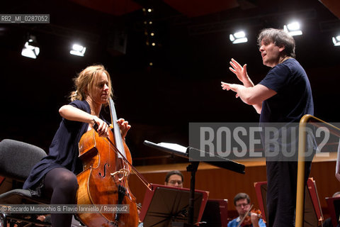 Roma Auditorium parco della Musica 07 02 2014.Stagione di Musica Sinfonica.Orchestra dellAccademia Nazionale di Santa Cecilia.Antonio Pappano direttore.Sol Gabetta violoncello. ©Riccardo Musacchio & Flavio Ianniello/Rosebud2
