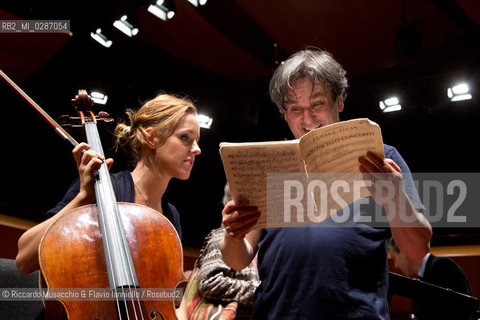 Roma Auditorium parco della Musica 07 02 2014.Stagione di Musica Sinfonica.Orchestra dellAccademia Nazionale di Santa Cecilia.Antonio Pappano direttore.Sol Gabetta violoncello. ©Riccardo Musacchio & Flavio Ianniello/Rosebud2