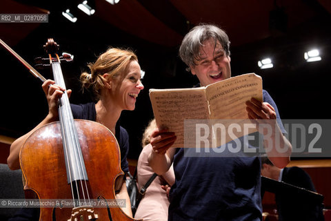 Roma Auditorium parco della Musica 07 02 2014.Stagione di Musica Sinfonica.Orchestra dellAccademia Nazionale di Santa Cecilia.Antonio Pappano direttore.Sol Gabetta violoncello. ©Riccardo Musacchio & Flavio Ianniello/Rosebud2