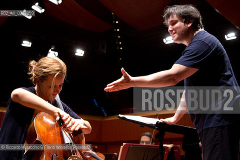 Roma Auditorium parco della Musica 07 02 2014.Stagione di Musica Sinfonica.Orchestra dellAccademia Nazionale di Santa Cecilia.Antonio Pappano direttore.Sol Gabetta violoncello. ©Riccardo Musacchio & Flavio Ianniello/Rosebud2