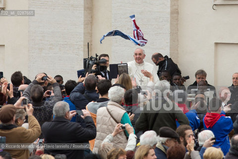 Città del Vaticano, Piazza San Pietro 19 02 2014.Udienza Generale presieduta da Sua santità Papa Francesco. ©Riccardo Musacchio & Flavio Ianniello/Rosebud2