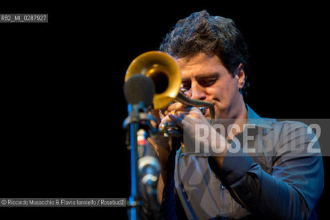 Roma, Auditorium Parco della Musica 27 11 2013.Chihiro Yamanaka Trio After Hours  .Chihiro Yamanaka  pianoforte.Aldo Vigorito  contrabbasso.Mikey Salgarello batteria..special guest Luca Aquino tromba. ©Riccardo Musacchio & Flavio Ianniello/Rosebud2
