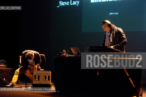 Roma, Auditorium Parco della Musica 18 10 2013.Roma Jazz Festival 2013 Speech .Paolo Fresu, Martux_m 101 Microlezioni di Jazz..Paolo Fresu tromba.Martux_m  aka  Maurizio Martusciello  elettronica . ©Riccardo Musacchio & Flavio Ianniello/Rosebud2