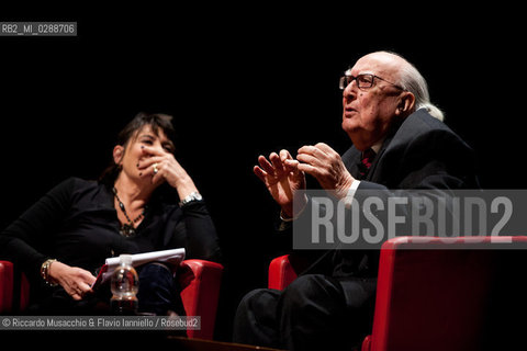 Roma, Auditorium Parco della  Musica 17 03 2013.Libri come. Festa del Libro e della Lettura .Andrea Camilleri Come ho scritto i miei libri .conversazione con Serena Dandini . ©Riccardo Musacchio & Flavio Ianniello/Rosebud2