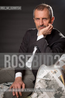 Roma, Auditorium Parco della Musica 17 03 2013.Libri Come, Festa del Libro e della Lettura. nella foto: ritratto di Gianrico Carofiglio.  ©Riccardo Musacchio & Flavio Ianniello/Rosebud2