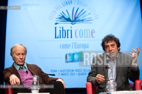 Roma, Auditorium Parco della Musica 17 03 2013.Libri come. Festa del Libro e della Lettura .Richard Ford Come ho scritto i miei libri .conversazione con Sandro Veronesi . ©Riccardo Musacchio & Flavio Ianniello/Rosebud2