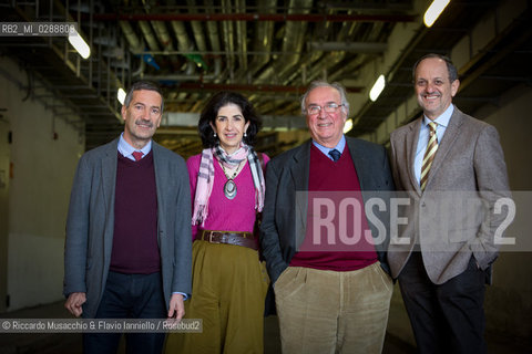 Roma, Auditorium Parco della Musica 14 03 2013.Libri Come, Festa del Libro e della Lettura. nella foto: Fernando Ferroni, Fabiola Giannotti, Luciano Maiani e Guido Tonelli.  ©Riccardo Musacchio & Flavio Ianniello/Rosebud2