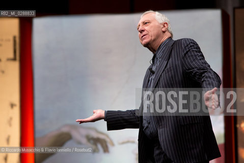 Roma, Auditorium Parco della Musica 17 03 2013.Roma. La storia dell’arte, Libri come. Festa del Libro e della Lettura .Peter Greenaway .il mito di Roma nel manierismo settentrionale.. ©Riccardo Musacchio & Flavio Ianniello/Rosebud2