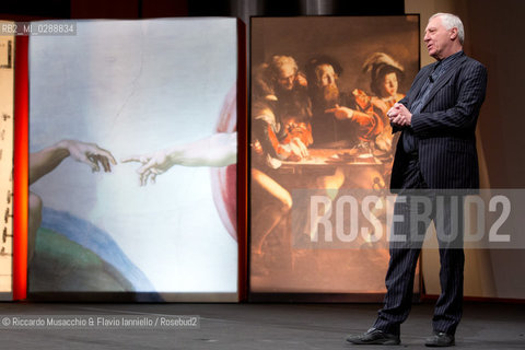 Roma, Auditorium Parco della Musica 17 03 2013.Roma. La storia dell’arte, Libri come. Festa del Libro e della Lettura .Peter Greenaway .il mito di Roma nel manierismo settentrionale.. ©Riccardo Musacchio & Flavio Ianniello/Rosebud2