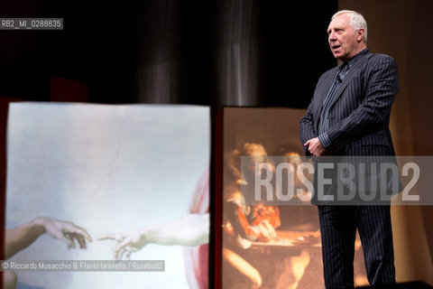 Roma, Auditorium Parco della Musica 17 03 2013.Roma. La storia dell’arte, Libri come. Festa del Libro e della Lettura .Peter Greenaway .il mito di Roma nel manierismo settentrionale.. ©Riccardo Musacchio & Flavio Ianniello/Rosebud2