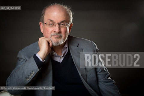 Roma, Auditorium Parco della Musica 17 03 2013.Libri Come, Festa del Libro e della Lettura. nella foto: ritratto di Salman Rushdie.  ©Riccardo Musacchio & Flavio Ianniello/Rosebud2