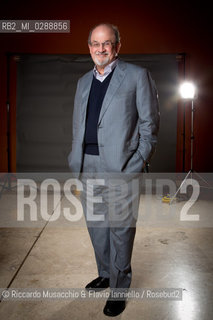 Roma, Auditorium Parco della Musica 17 03 2013.Libri Come, Festa del Libro e della Lettura. nella foto: ritratto di Salman Rushdie.  ©Riccardo Musacchio & Flavio Ianniello/Rosebud2