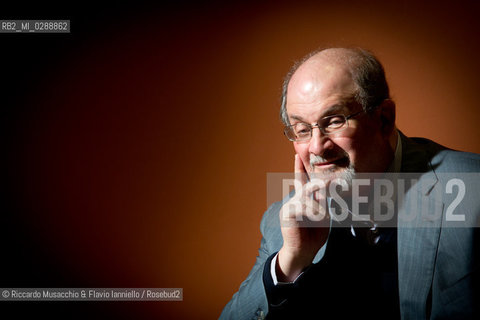 Roma, Auditorium Parco della Musica 17 03 2013.Libri Come, Festa del Libro e della Lettura. nella foto: ritratto di Salman Rushdie.  ©Riccardo Musacchio & Flavio Ianniello/Rosebud2