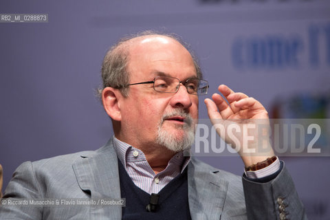 Roma, Auditorium Parco della Musica 17 03 2013.Libri come. Festa del Libro e della Lettura .Salman Rushdie Come Joseph Anton.conversazione con .Giancarlo De Cataldo e Melania Mazzucco.conduce Marino Sinibaldi. ©Riccardo Musacchio & Flavio Ianniello/Rosebud2