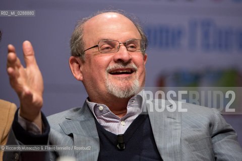 Roma, Auditorium Parco della Musica 17 03 2013.Libri come. Festa del Libro e della Lettura .Salman Rushdie Come Joseph Anton.conversazione con .Giancarlo De Cataldo e Melania Mazzucco.conduce Marino Sinibaldi. ©Riccardo Musacchio & Flavio Ianniello/Rosebud2