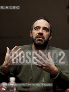 Roma,  Auditorium Parco della Musica 10 03 2012.Libri Come, Festa del Libro e della Letteratura.Nella foto: Niccolo Ammaniti conversazione con Marino Sinibaldi.  ©Riccardo Musacchio & Flavio Ianniello/Rosebud2