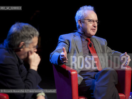 Roma,  Auditorium Parco della Musica 11 03 2012.Libri Come, Festa del Libro e della Letteratura.Nella foto: John Banville conversazione con Ranieri Polese.  ©Riccardo Musacchio & Flavio Ianniello/Rosebud2