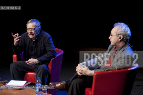 Roma,  Auditorium Parco della Musica 11 03 2012.Libri Come, Festa del Libro e della Letteratura.Nella foto: John Banville conversazione con Ranieri Polese.  ©Riccardo Musacchio & Flavio Ianniello/Rosebud2
