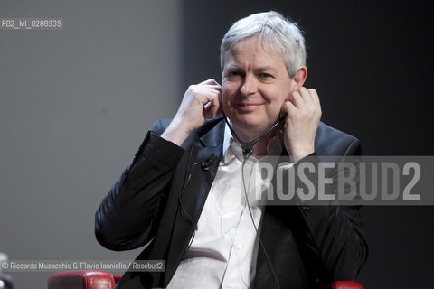 Roma,  Auditorium Parco della Musica 11 03 2012.Libri Come, Festa del Libro e della Letteratura.Nella foto: Jonathan Coe dialogo con Marino Sinibaldi.  ©Riccardo Musacchio & Flavio Ianniello/Rosebud2
