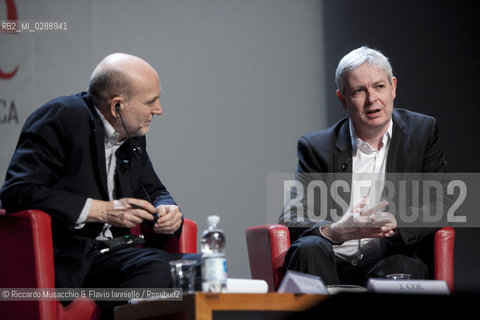 Roma,  Auditorium Parco della Musica 11 03 2012.Libri Come, Festa del Libro e della Letteratura.Nella foto: Jonathan Coe dialogo con Marino Sinibaldi.  ©Riccardo Musacchio & Flavio Ianniello/Rosebud2