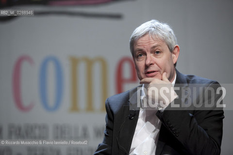 Roma,  Auditorium Parco della Musica 11 03 2012.Libri Come, Festa del Libro e della Letteratura.Nella foto: Jonathan Coe dialogo con Marino Sinibaldi.  ©Riccardo Musacchio & Flavio Ianniello/Rosebud2