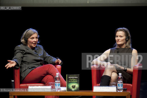 Roma,  Auditorium Parco della Musica 10 03 2012.Libri Come, Festa del Libro e della Letteratura.Nella foto: Jennifer Egan conversazione con Paola Zanuttini.  ©Riccardo Musacchio & Flavio Ianniello/Rosebud2