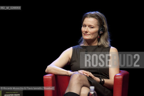Roma,  Auditorium Parco della Musica 10 03 2012.Libri Come, Festa del Libro e della Letteratura.Nella foto: Jennifer Egan conversazione con Paola Zanuttini.  ©Riccardo Musacchio & Flavio Ianniello/Rosebud2