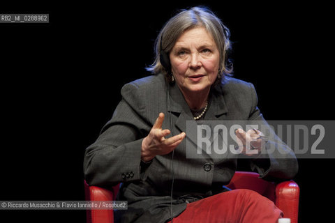 Roma,  Auditorium Parco della Musica 10 03 2012.Libri Come, Festa del Libro e della Letteratura.Nella foto: Jennifer Egan conversazione con Paola Zanuttini.  ©Riccardo Musacchio & Flavio Ianniello/Rosebud2