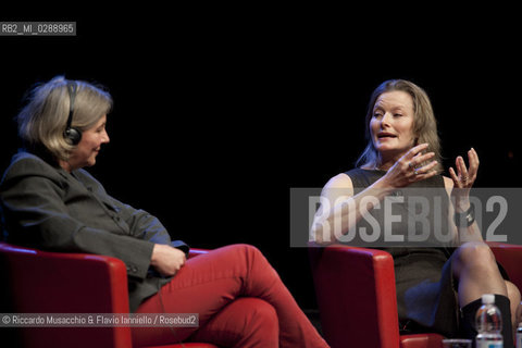 Roma,  Auditorium Parco della Musica 10 03 2012.Libri Come, Festa del Libro e della Letteratura.Nella foto: Jennifer Egan conversazione con Paola Zanuttini.  ©Riccardo Musacchio & Flavio Ianniello/Rosebud2