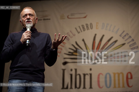 Roma,  Auditorium Parco della Musica 10 03 2012.Libri Come, Festa del Libro e della Letteratura.Nella foto: Giorgio Faletti.  ©Riccardo Musacchio & Flavio Ianniello/Rosebud2