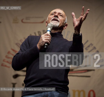Roma,  Auditorium Parco della Musica 10 03 2012.Libri Come, Festa del Libro e della Letteratura.Nella foto: Giorgio Faletti.  ©Riccardo Musacchio & Flavio Ianniello/Rosebud2