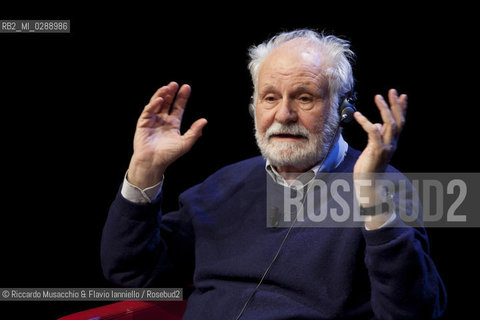 Roma,  Auditorium Parco della Musica 09 03 2012.Libri Come, Festa del Libro e della Letteratura.Nella foto: dialogo fra Goffredo Fofi e Gellert Tamas.  ©Riccardo Musacchio & Flavio Ianniello/Rosebud2